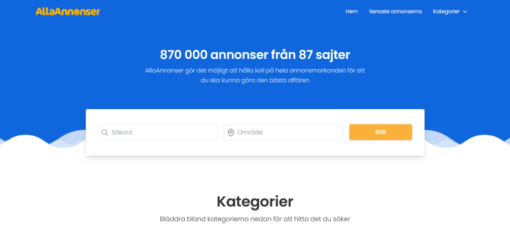 allaannonser.se sökmotor för köp & sälj annonser